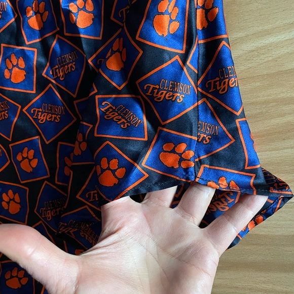 Awesome Merge Left 100% Silk Clemson Tigers Chemise/Nightie - Sz M - Picture 4 of 9
